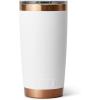 imageYETI Rambler 20 oz Stainless Steel Vacuum Insulated Tumbler wMagSlider LidFolds of Honor  White