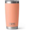 imageYETI Rambler 20 oz Stainless Steel Vacuum Insulated Tumbler wMagSlider LidLow Country Peach