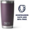 imageYETI Rambler 20 oz Stainless Steel Vacuum Insulated Tumbler wMagSlider LidNordic Purple