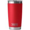 imageYETI Rambler 20 oz Stainless Steel Vacuum Insulated Tumbler wMagSlider LidRescue Red