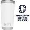 imageYETI Rambler 20 oz Stainless Steel Vacuum Insulated Tumbler wMagSlider LidWhite