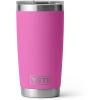 imageYETI Rambler 20 oz Stainless Steel Vacuum Insulated Tumbler wMagSlider LidWildflower Fuchsia