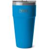 imageYETI Rambler 30 oz Stackable Tumbler Stainless Steel Vacuum Insulated with MagSlider LidBig Wave Blue