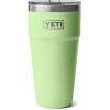 imageYETI Rambler 30 oz Stackable Tumbler Stainless Steel Vacuum Insulated with MagSlider LidKey Lime