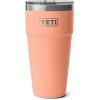 imageYETI Rambler 30 oz Stackable Tumbler Stainless Steel Vacuum Insulated with MagSlider LidLowcountry Peach