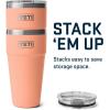 imageYETI Rambler 30 oz Stackable Tumbler Stainless Steel Vacuum Insulated with MagSlider LidLowcountry Peach