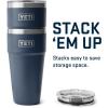 imageYETI Rambler 30 oz Stackable Tumbler Stainless Steel Vacuum Insulated with MagSlider LidNavy