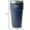 imageYETI Rambler 30 oz Stackable Tumbler Stainless Steel Vacuum Insulated with MagSlider LidNavy