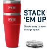 imageYETI Rambler 30 oz Stackable Tumbler Stainless Steel Vacuum Insulated with MagSlider LidRescue Red