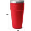 imageYETI Rambler 30 oz Stackable Tumbler Stainless Steel Vacuum Insulated with MagSlider LidRescue Red