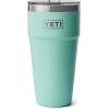 imageYETI Rambler 30 oz Stackable Tumbler Stainless Steel Vacuum Insulated with MagSlider LidSeafoam