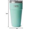 imageYETI Rambler 30 oz Stackable Tumbler Stainless Steel Vacuum Insulated with MagSlider LidSeafoam