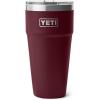 imageYETI Rambler 30 oz Stackable Tumbler Stainless Steel Vacuum Insulated with MagSlider LidWild Vine Red