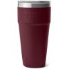 imageYETI Rambler 30 oz Stackable Tumbler Stainless Steel Vacuum Insulated with MagSlider LidWild Vine Red