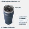 imageYETI Rambler 30 oz Stackable Tumbler Stainless Steel Vacuum Insulated with MagSlider LidWild Vine Red