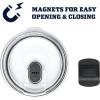 imageYETI Rambler 30 oz Stainless Steel Vacuum Insulated Tumbler wMagSlider Lid CharcoalBig Wave Blue