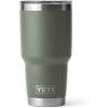 imageYETI Rambler 30 oz Stainless Steel Vacuum Insulated Tumbler wMagSlider Lid CharcoalCamp Green