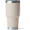 imageYETI Rambler 30 oz Stainless Steel Vacuum Insulated Tumbler wMagSlider Lid CharcoalCape Taupe