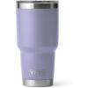 imageYETI Rambler 30 oz Stainless Steel Vacuum Insulated Tumbler wMagSlider Lid CharcoalCosmic Lilac