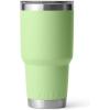 imageYETI Rambler 30 oz Stainless Steel Vacuum Insulated Tumbler wMagSlider Lid CharcoalKey Lime