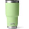 imageYETI Rambler 30 oz Stainless Steel Vacuum Insulated Tumbler wMagSlider Lid CharcoalKey Lime