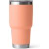 imageYETI Rambler 30 oz Stainless Steel Vacuum Insulated Tumbler wMagSlider Lid CharcoalLow Country Peach