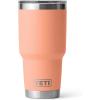 imageYETI Rambler 30 oz Stainless Steel Vacuum Insulated Tumbler wMagSlider Lid CharcoalLow Country Peach