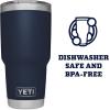 imageYETI Rambler 30 oz Stainless Steel Vacuum Insulated Tumbler wMagSlider Lid CharcoalNavy