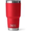 imageYETI Rambler 30 oz Stainless Steel Vacuum Insulated Tumbler wMagSlider Lid CharcoalRescue Red