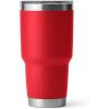 imageYETI Rambler 30 oz Stainless Steel Vacuum Insulated Tumbler wMagSlider Lid CharcoalRescue Red