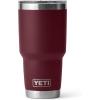imageYETI Rambler 30 oz Stainless Steel Vacuum Insulated Tumbler wMagSlider Lid CharcoalWild Vine Red