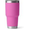 imageYETI Rambler 30 oz Stainless Steel Vacuum Insulated Tumbler wMagSlider Lid CharcoalWildflower Fuchsia