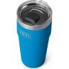 imageYETI Rambler 20 oz Stackable Tumbler Stainless Steel Vacuum Insulated with MagSlider LidBig Wave Blue