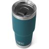 imageYETI Rambler 30 oz Stainless Steel Vacuum Insulated Tumbler wMagSlider Lid CharcoalAgave Teal