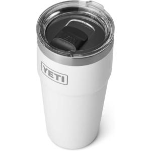 imageYETI Rambler 20 oz Stackable Tumbler Stainless Steel Vacuum Insulated with MagSlider LidWhite