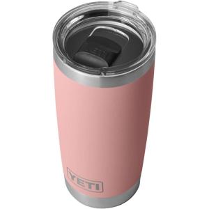 imageYETI Rambler 20 oz Stainless Steel Vacuum Insulated Tumbler wMagSlider LidSandstone Pink