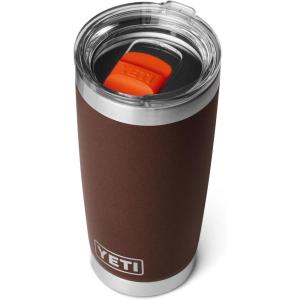 imageYETI Rambler 20 oz Stainless Steel Vacuum Insulated Tumbler wMagSlider LidWetlands Brown