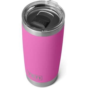 imageYETI Rambler 20 oz Stainless Steel Vacuum Insulated Tumbler wMagSlider LidWildflower Fuchsia