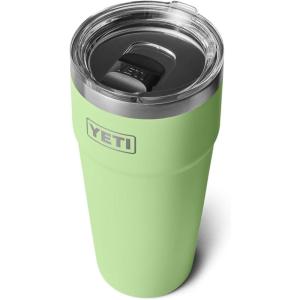 imageYETI Rambler 30 oz Stackable Tumbler Stainless Steel Vacuum Insulated with MagSlider LidKey Lime