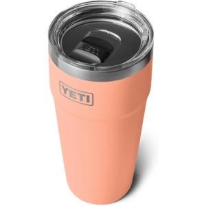 imageYETI Rambler 30 oz Stackable Tumbler Stainless Steel Vacuum Insulated with MagSlider LidLowcountry Peach