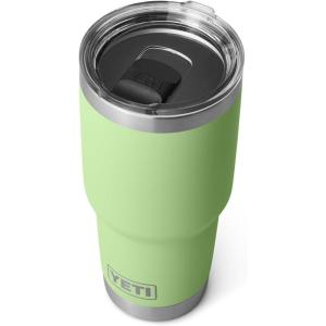imageYETI Rambler 30 oz Stainless Steel Vacuum Insulated Tumbler wMagSlider Lid CharcoalKey Lime