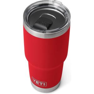 imageYETI Rambler 30 oz Stainless Steel Vacuum Insulated Tumbler wMagSlider Lid CharcoalRescue Red