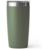 imageYETI Rambler 10 oz Tumbler Stainless Steel Vacuum Insulated with MagSlider Lid WhiteCamp Green