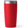 imageYETI Rambler 10 oz Tumbler Stainless Steel Vacuum Insulated with MagSlider Lid WhiteRescue Red