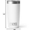 imageYETI Rambler 10 oz Tumbler Stainless Steel Vacuum Insulated with MagSlider Lid WhiteWhite