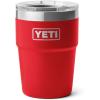 imageYETI Rambler 16 oz Stackable Tumbler Vacuum Insulated Stainless Steel with MagSlider LidRescue Red