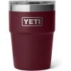 imageYETI Rambler 16 oz Stackable Tumbler Vacuum Insulated Stainless Steel with MagSlider LidWild Vine Red