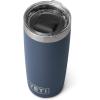 imageYETI Rambler 10 oz Tumbler Stainless Steel Vacuum Insulated with MagSlider Lid WhiteNavy