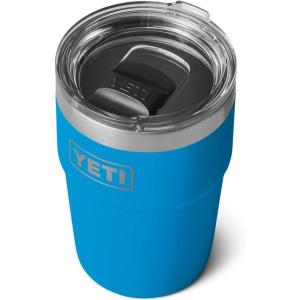 imageYETI Rambler 16 oz Stackable Tumbler Vacuum Insulated Stainless Steel with MagSlider LidBig Wave Blue