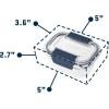 imageYETI Plastic Food Storage Container BPA Free Locking ampamp Airtight Lid Microwave Freezer and Dishwasher Safe LeakProof Cooler and Thin Ice CompatibleNavy  Small